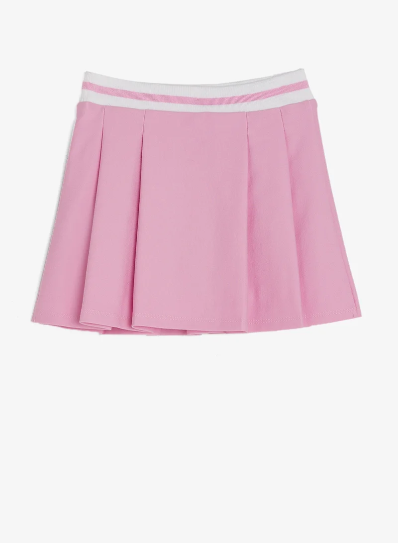 جس Infant Pleated Punto Milano Midi Skirt